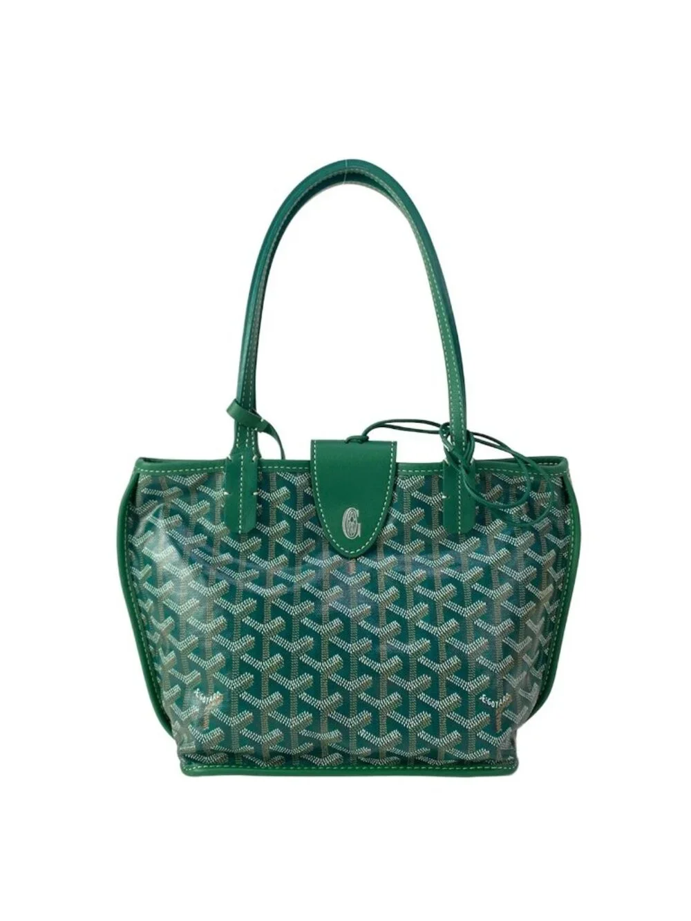 Goyard Tote Anjou Mini Green Leather